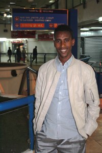 Johnny Goytiom in Tel Aviv's Central Bus Station